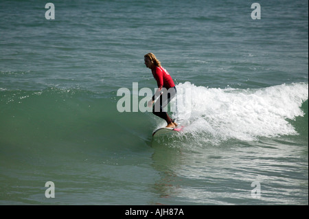 Les vagues de surf Biarritz France Banque D'Images