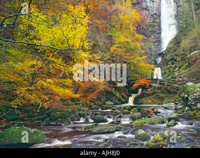 Pistyll Rhaeadr, Nr Llanrhaeadr-ym-Mochnant, Powis/Clwyd, Pays de Galles Banque D'Images