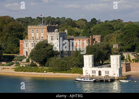Branksea château île de Brownsea, le port de Poole Dorset UK Banque D'Images