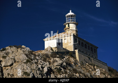 Leuchtturm auf Palagruza | phare de l'île Palagruza Banque D'Images