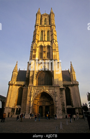 La cathédrale Saint-Bavon, ville de Gand, Gand, Flandre orientale, Flandre orientale province, Belgique, Europe Banque D'Images