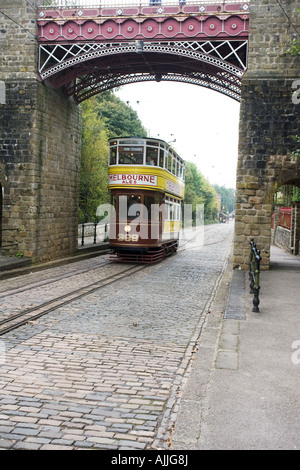 Crich Tramway Village - Le Musée du Tramway National Banque D'Images