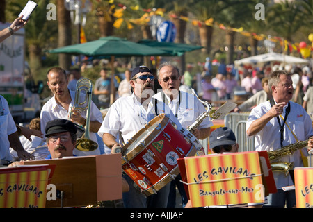 Musiciens lors de la Fête des Vendanges Banyuls sur Mer France Banque D'Images