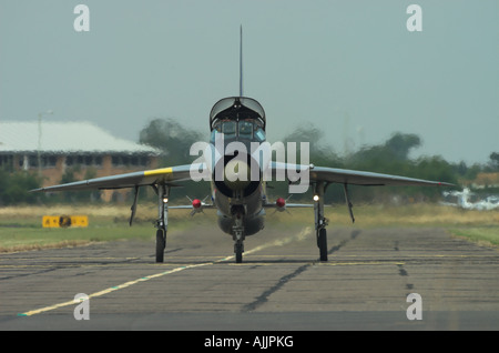 English Electric Lightning T5 trainer au sol Banque D'Images