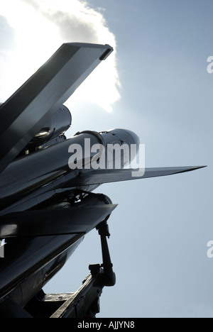 Missiles Bloodhound BAC au Musée de la RAF Royal Air Force Museum London Colindale Banque D'Images