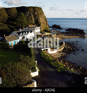 Portbraddon Harour sur la Côte d'Antrim en Irlande du Nord Banque D'Images