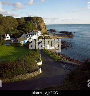 Portbraddon Harbour sur la Côte d'Antrim en Irlande du Nord Banque D'Images