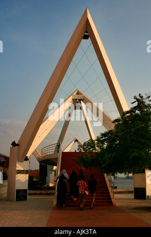 Une construction innovante avec une passerelle pour beolonging la grande autorité de développement de Cochin, Kerala, Inde Banque D'Images