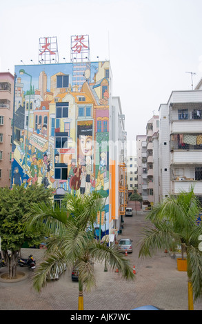 Village d'artistes de Dafen Chine s marché de masse de l'Art Copie Shenzhen Chine Banque D'Images