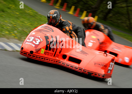 Side-car Racing à Scarborough Banque D'Images