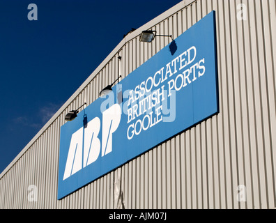 Associated British Ports signe à Goole docks, East Yorkshire, UK Banque D'Images