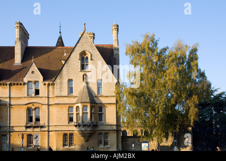 L'architecture d'Oxford du soleil du soir Banque D'Images