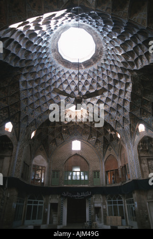 Coupole toit d'un vieux bazar, Iran, Kashan Banque D'Images