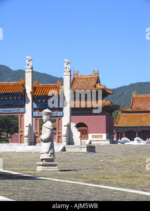 Tombes impériales de l'Empereur Kangxi des Qing Dynasity dans l'Est de Pékin UNESCO Sites du patrimoine historique Banque D'Images