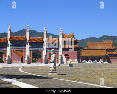 Tombes impériales de l'Empereur Kangxi des Qing Dynasity dans l'Est de Pékin UNESCO Sites du patrimoine historique Banque D'Images