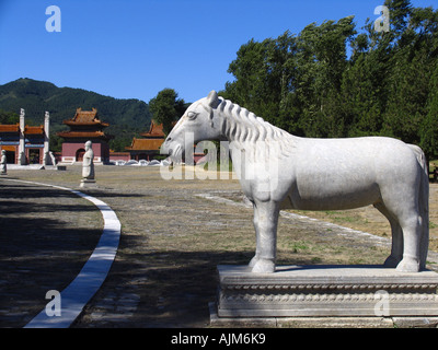 Tombes impériales de l'Empereur Kangxi des Qing Dynasity dans l'Est de Pékin UNESCO Sites du patrimoine historique Banque D'Images