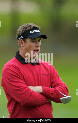 Lee Westwood au cours de la British Masters Direct Quinn Banque D'Images