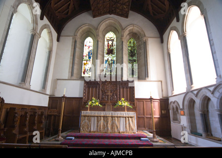 Eglise St Georges d'Oisans Shropshire choeur à l'Est de l'intérieur Banque D'Images