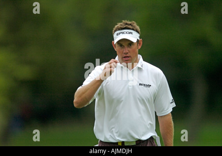 Lee Westwood au cours de la British Masters Direct Quinn Banque D'Images