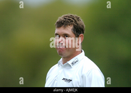 Lee Westwood au cours de la British Masters Direct Quinn Banque D'Images