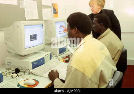 Classe d'anglais migrants, Melbourne, Australie Banque D'Images