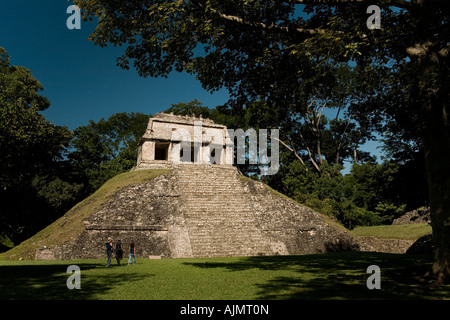 Templo de las Inscripciones site Maya de Palenque Chiapas Mexique 2005 Province Banque D'Images