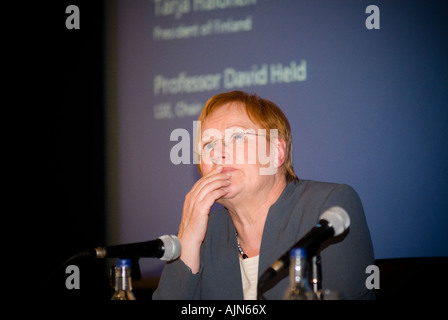 Le Président de la Finlande Tarja Halonen Banque D'Images