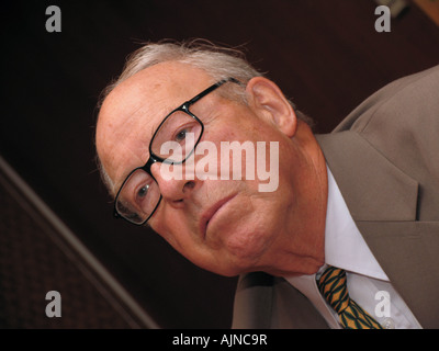 Portrait de Hans Blix Banque D'Images