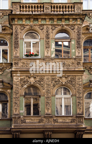Détail architectural, Prague, République Tchèque, Europe Banque D'Images