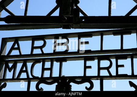 Camp de concentration de Dachau Munich Allemagne Bavière Banque D'Images