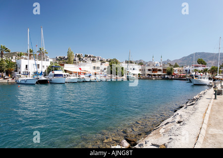 Port de Yalikavak, péninsule de Bodrum, Turquie Banque D'Images