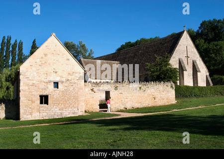 Barton Grange ferme et de la grange à dîme à Barton Farm Park à Bradford on Avon Wiltshire, Angleterre Banque D'Images