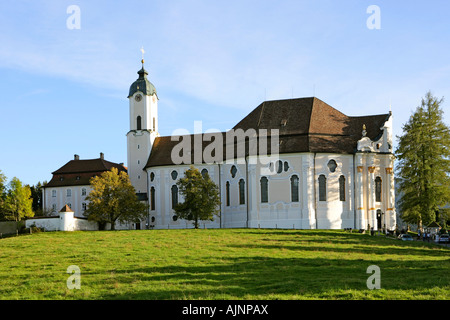 Allemagne Bavière Wieskirche Pfaffenwinckel Banque D'Images