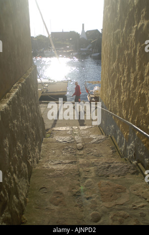 Le port de Christianso Island près de Bornholm Danemark Banque D'Images