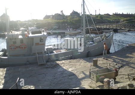 Le port de Christianso près de Bornholm Danemark Banque D'Images