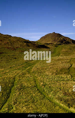 Les pics d'Arthur Seat, Édimbourg, Écosse Banque D'Images