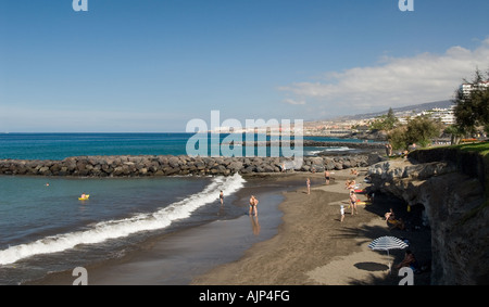 Les plages de Playa de las Americas Tenerife Espagne Banque D'Images