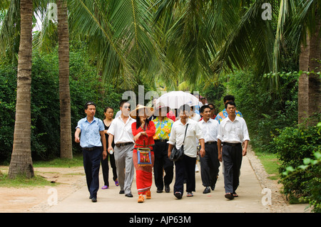 Monkey Island research park province de Hainan Chine Asie Banque D'Images