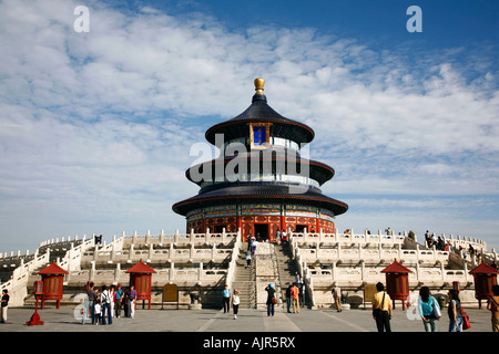 De bonnes récoltes salle de prière au Temple du Ciel Beijing Chine Banque D'Images