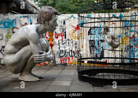 Sculpture dans le 798 art district Beijing Chine Banque D'Images