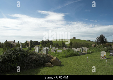 Une vue de l'église St Nicholas, direction St Catherines Chapelle à Chapel Hill - Abbotsbury, Dorset. Banque D'Images