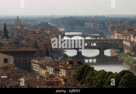 Vue panoramique sur Florence Italie Europe Banque D'Images