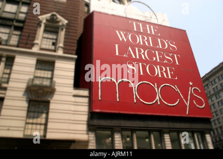 Magasin Macy's à New York, aux États-Unis d'Amérique USA Banque D'Images