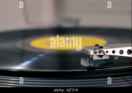 Close up of a record player Banque D'Images