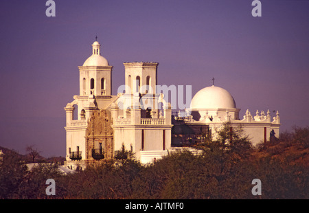 Mission San Xavier del Bac à Tucson, Arizona, USA Banque D'Images