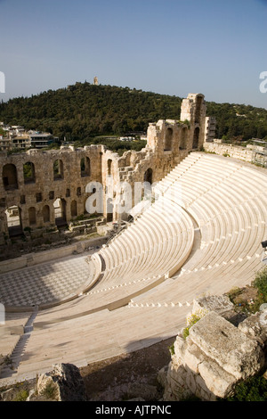 L'Acropole Athènes La circa 161 BC Hérode Odean un amphithéâtre de 5000 places sur la pente sud Acroplis Banque D'Images