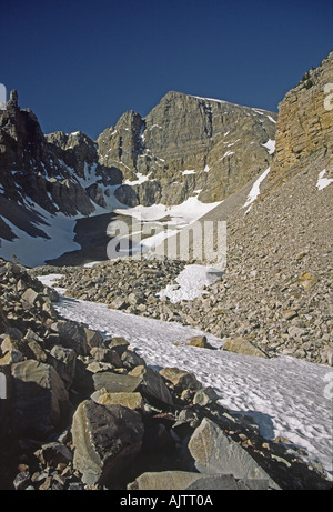 Wheeler Peak de Glacier, Parc National du Grand Bassin, Nevada, USA Banque D'Images