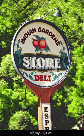 Store Se connecter Oak Creek Canyon, Sedona, Arizona, USA Banque D'Images