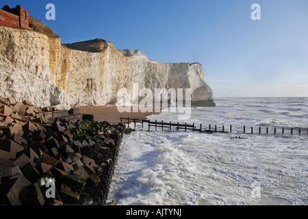 Les falaises de Seaford Head Banque D'Images