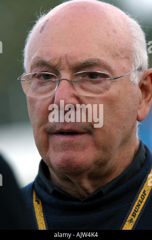 La formule Un Commentateur Murray Walker motor racing legend Banque D'Images